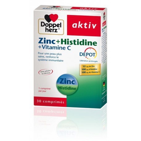 AKTIV DOPPEL HERZ ZINK + HISTIDINE+VITAMINE C 30 COMP