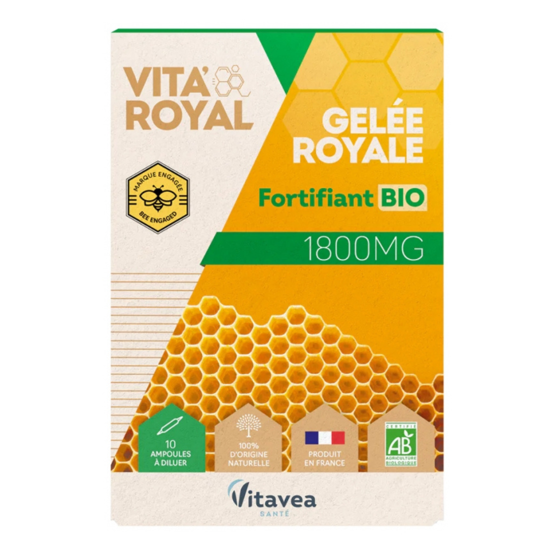 VITAVEA GELEE ROYALE AMP B/10 BIO