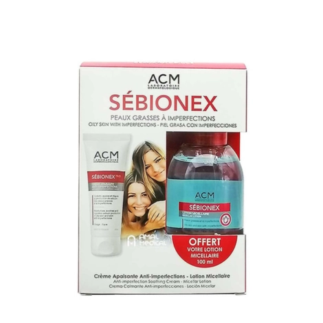 ACM SEBIONEX DUO PACK ( CREME APAISANTE + LOTION MICELLAIRE OFFERT )