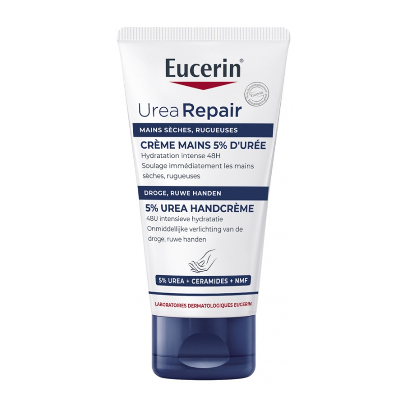 EUCERIN Urea Repair CREME MAIN 5% D'UREE HYDRATATION INTENSE 48H  75ML
